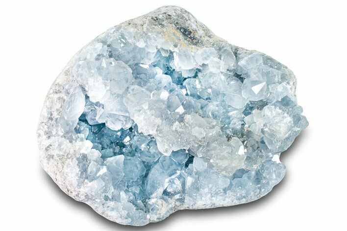 Gemmy Celestine (Celestite) Crystal Cluster - Madagascar #260395